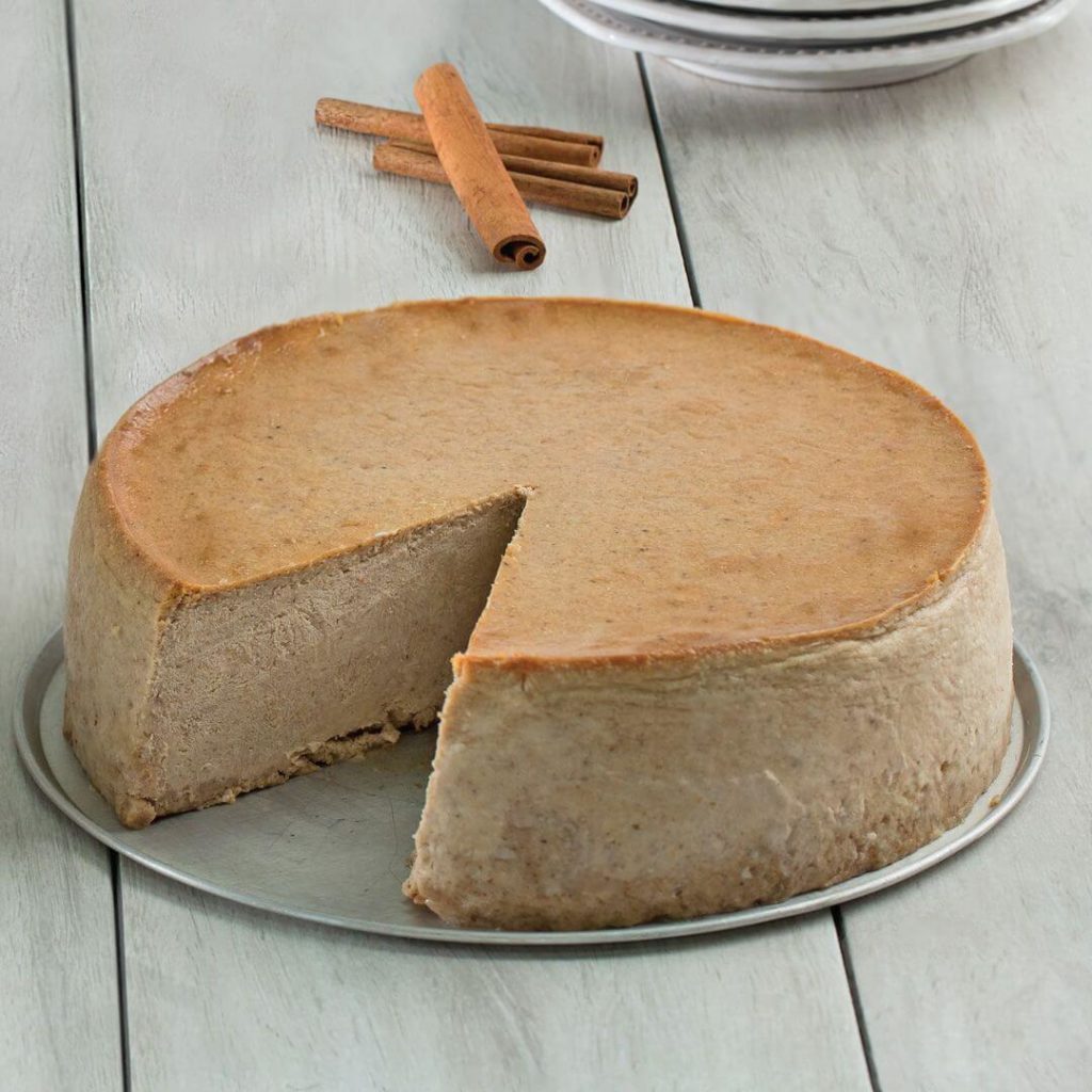 A pumpkin cheesecake